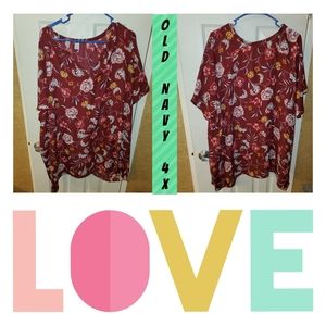 Floral Tunic old navy 4x